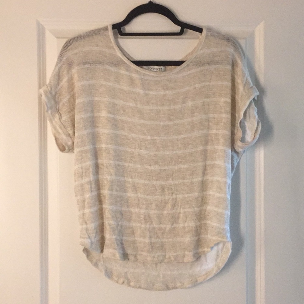 Striped Forever 21 Knit Tee